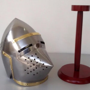 Details about  / Crusader templar medieval knight armor helmet reenactment dress costume gift