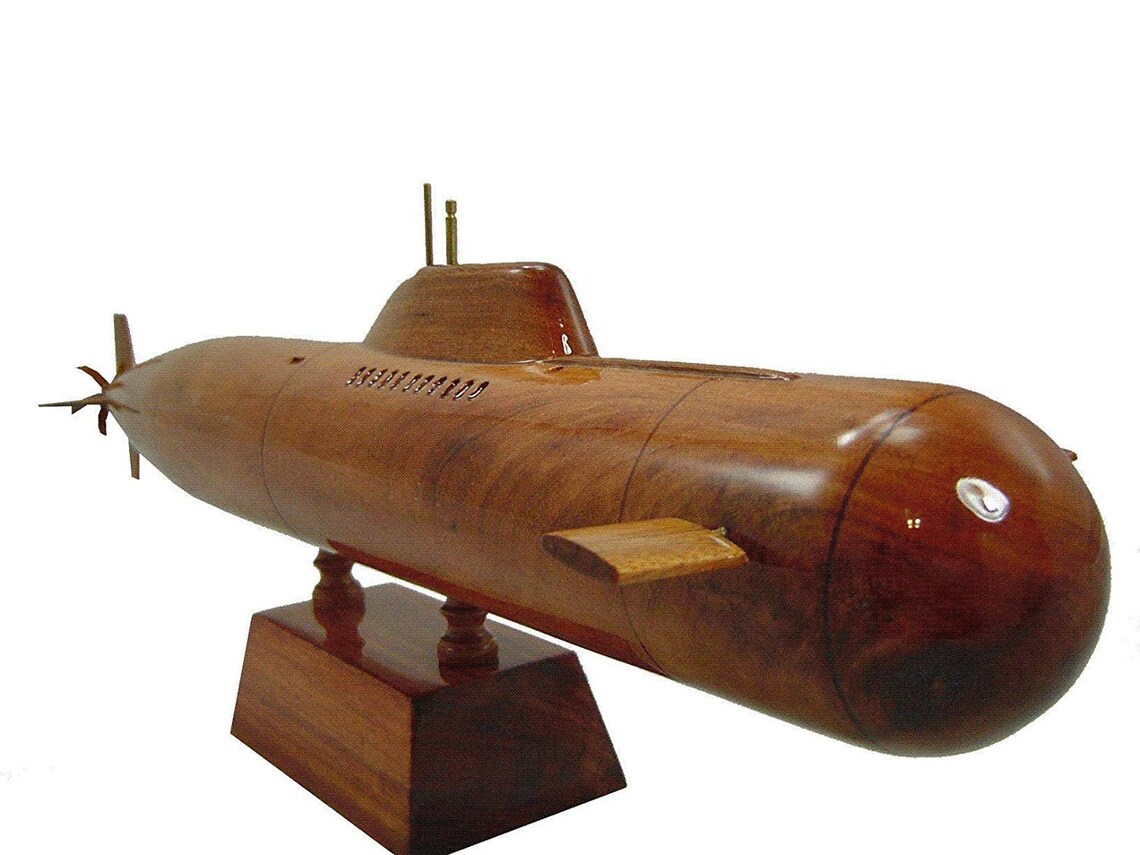 Akula Class Submarine Mahogany Wood Desktop Airplane Model Etsy