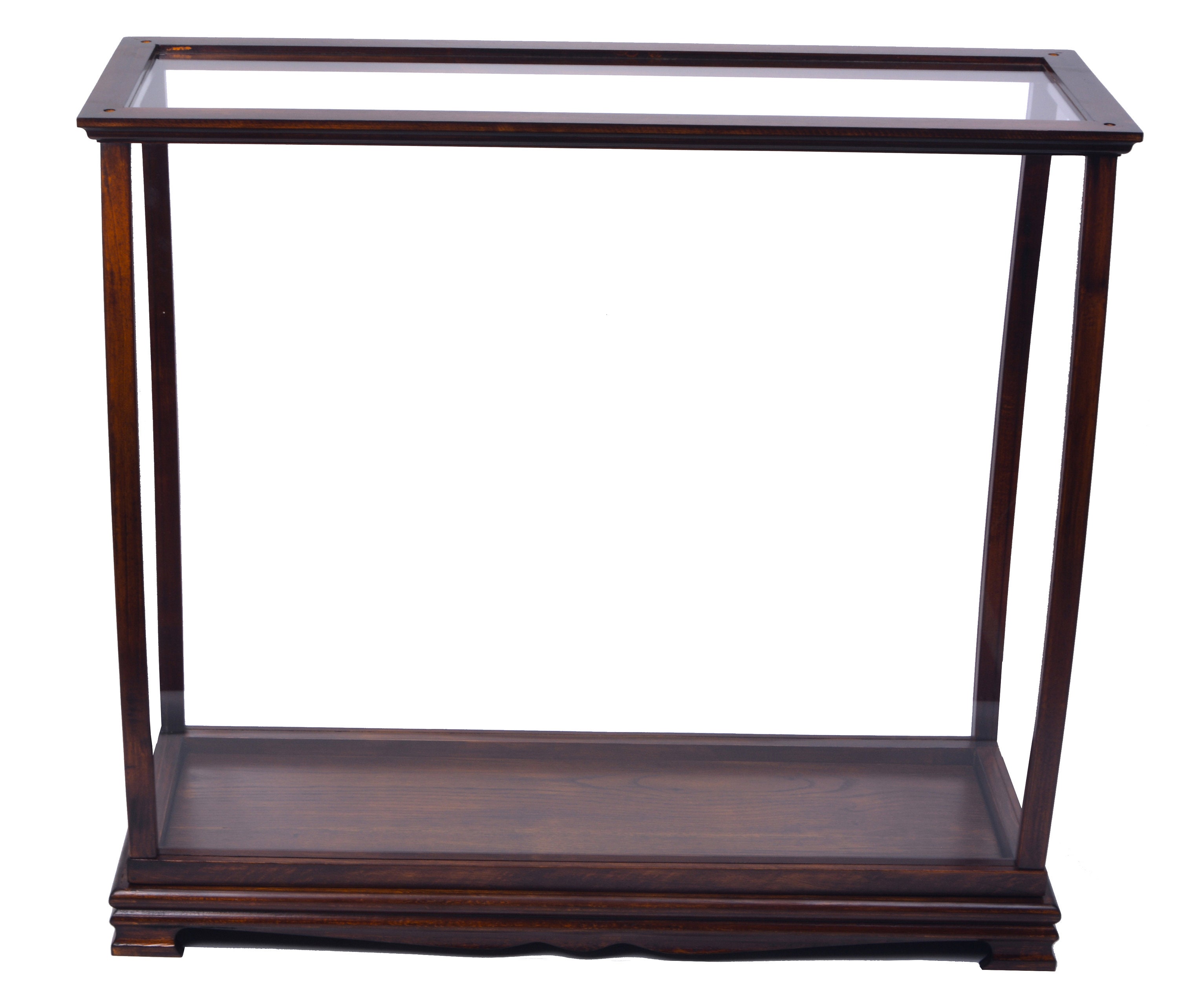 Table Top Display Case Classic Brown Etsy