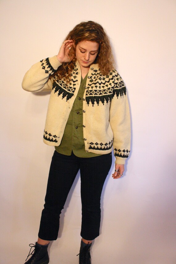 1960s TURI hand knit wool sweater