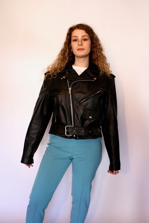 1980s Dallas Premium Leather Motorcycle Jacket