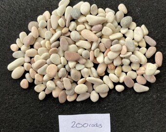 200個（5パック）超小型石/小石/岩石、アート、工芸品、絵画