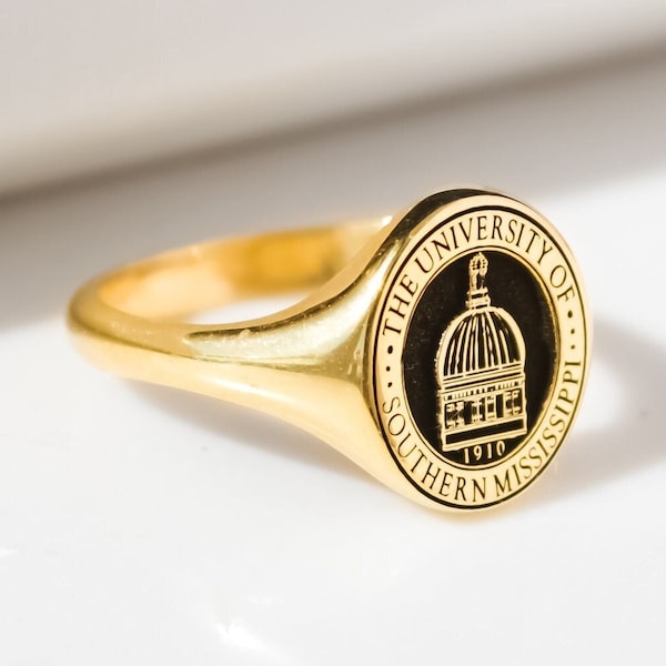 Gepersonaliseerde zegelring, ring schoolklas, afstudeerringen middelbare school, aangepaste sieraden