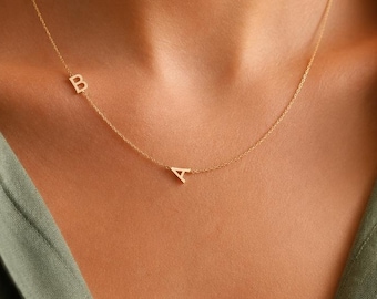 14K Gold Intial Necklace, Personalized Initial Necklace,Letter Necklace,Personalized jewelry,Mothers Day Gift,Personalized Gifts