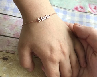 child name bracelet for mother