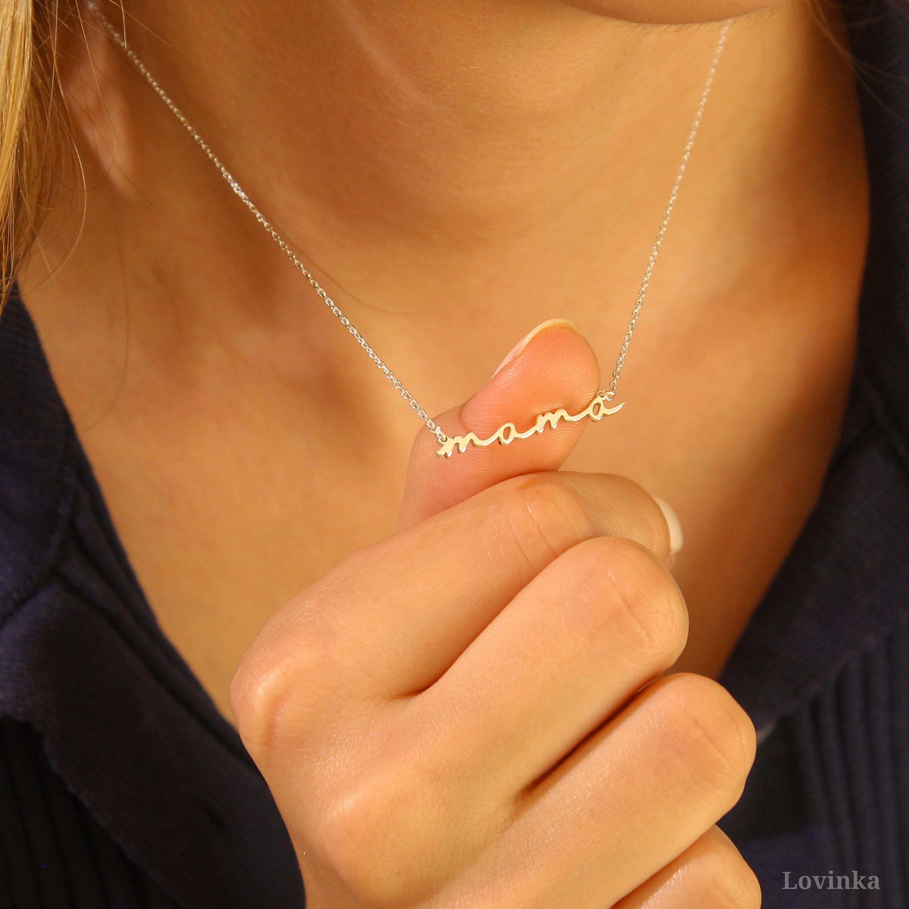 Dainty Mama Necklace,Mother Necklace,Gift for Mom and Wife,Birthday Gift,LVK115
