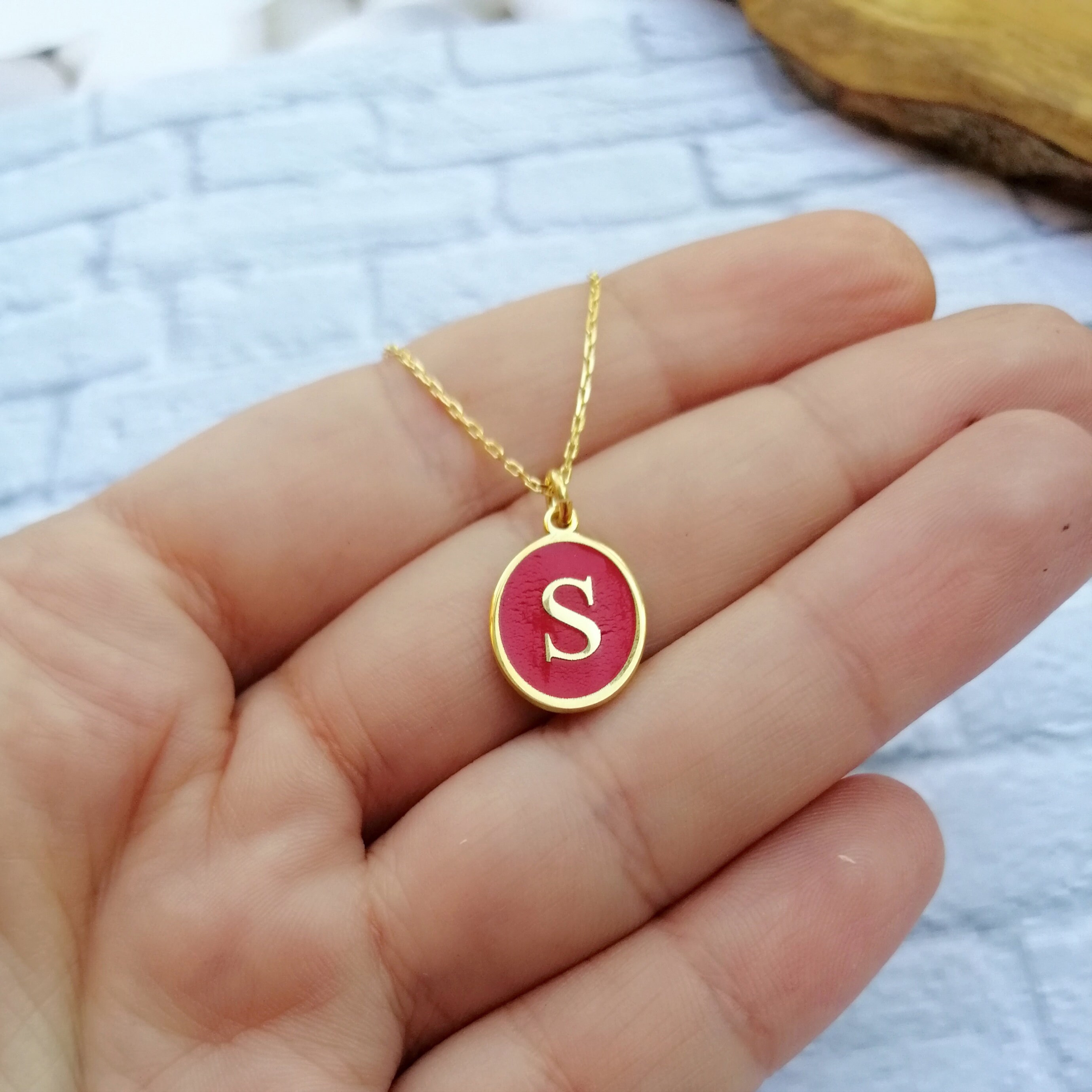 Tag initial necklace Clearance