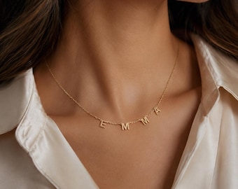 Personalized Initial Necklace,Custom Letter Jewelry,Gift For Her
