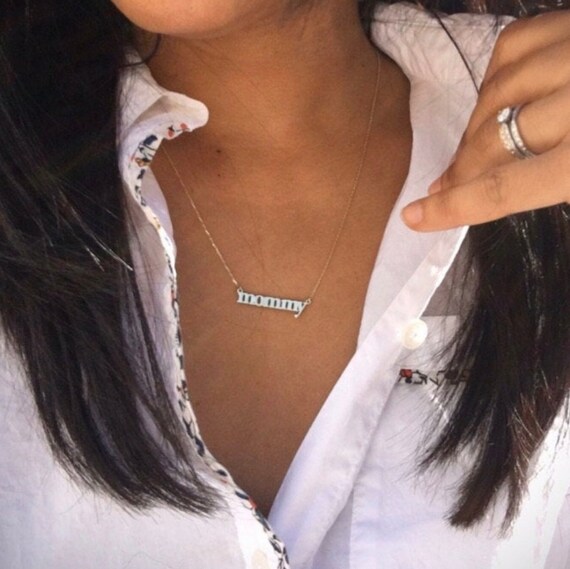 Sterling Silver Mommy Necklace 