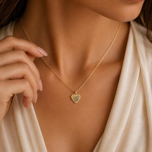 Personalized Heart Fingerprint Necklace,Personalized Pendant,Sympathy Gift,Memorial Gifts for Mom image 7