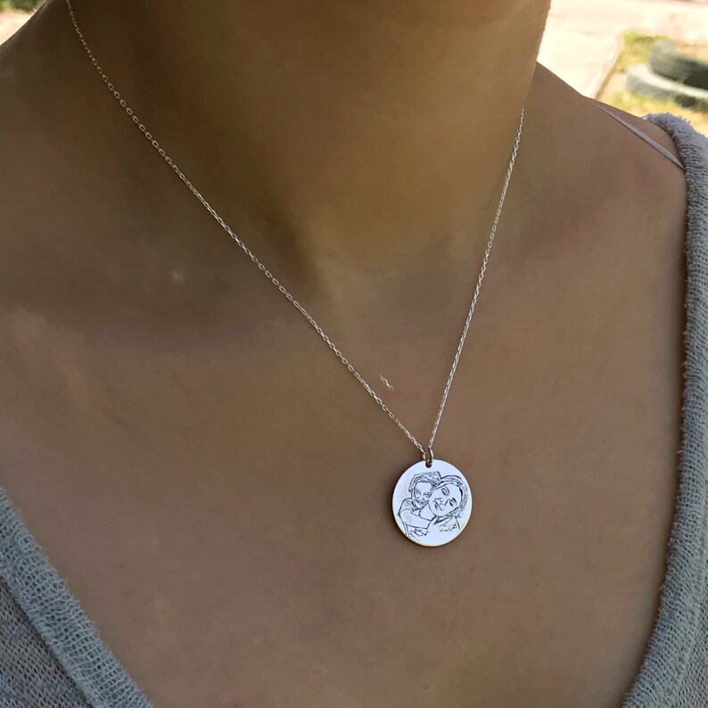 Mothers Gift Mother Daughter Photo Engraving Custom Photo Etsy