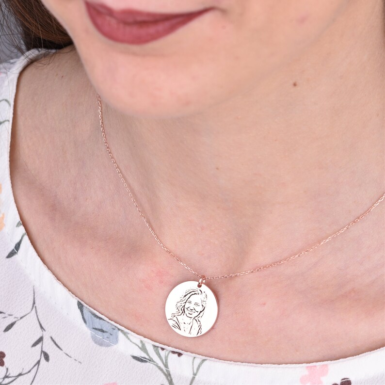 Mothers Gift Mother Daughter Photo Engraving Custom Photo Etsy