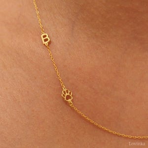 14K Gold initial Necklace,Personalized initial Necklace,Letter Necklace,Personalized jewelry,Mothers Day Gift,Personalized Gifts,LVK26