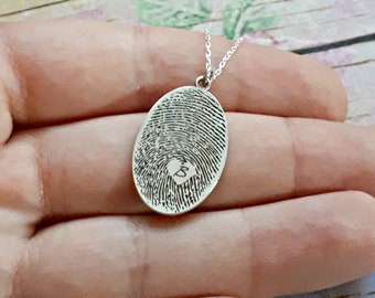 Fine Silver Keepsake Jewellery Fingerprint Cufflinks