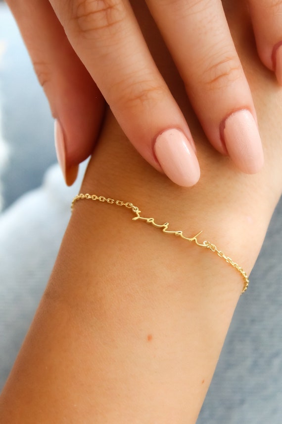 Name wrist bracelet clearance