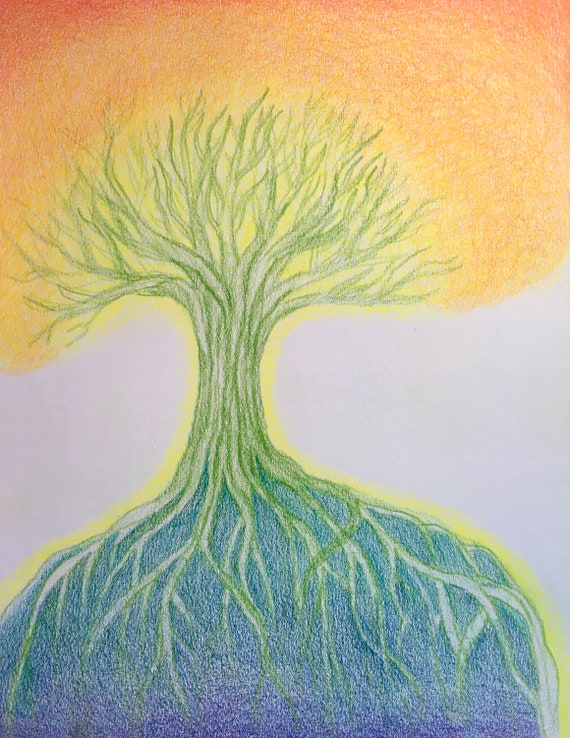 Original Zeichnung Baum des Lebens | Etsy