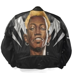 Men&#39;s Hand Painted Motorcycle Jacket