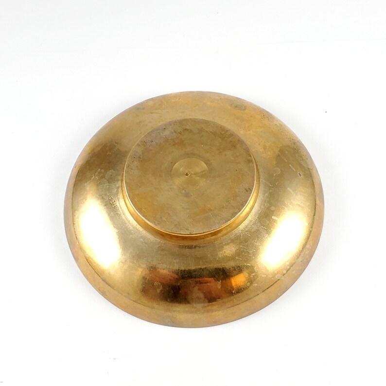 Vintage Brass Korean Brass Bowl Dish With 7 Symbols Etsy