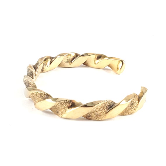 Vintage Avedon Sterling Silver Gold Vermeil Cuff … - image 3