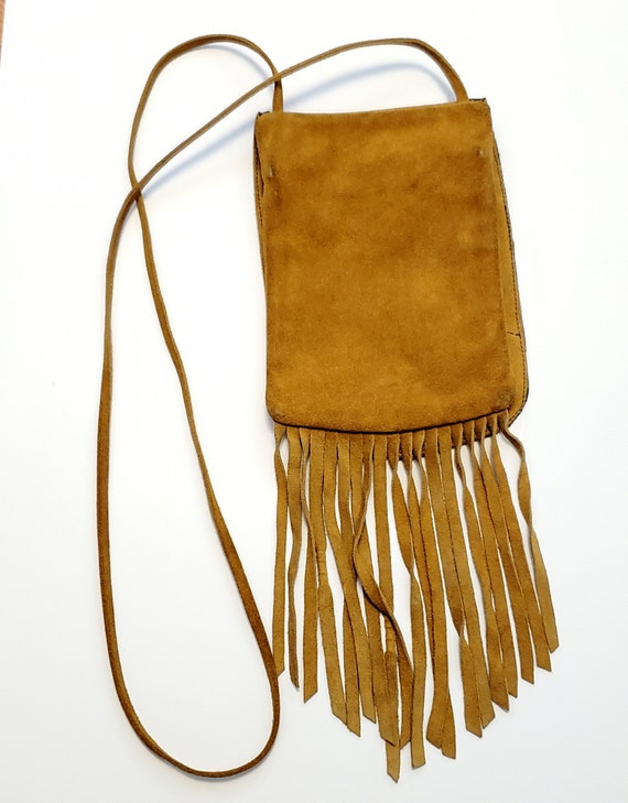 Vintage Dance Hall Leather Crossbody Pouch Purse Na… Gem