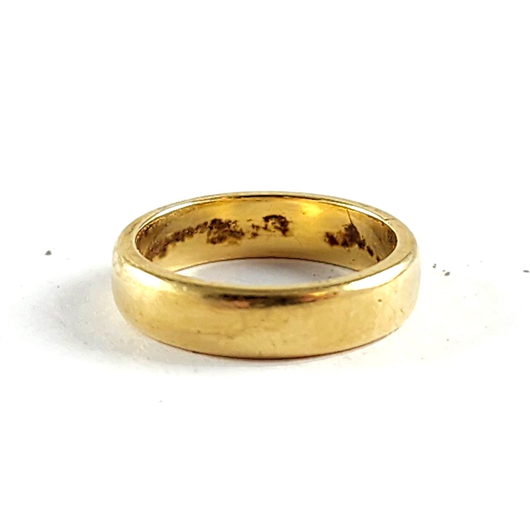 Ring Silver Band Tiny Gold Beads Large - Amy Tamblyn