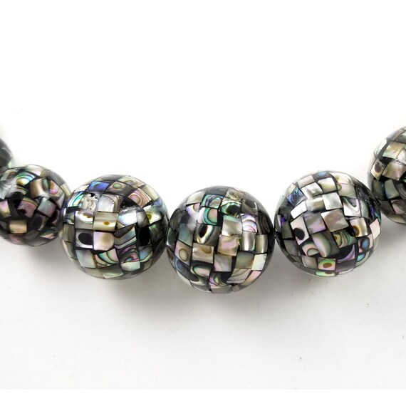 Vintage Abalone Graduated Bead Necklace - Paua She