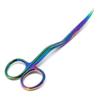 Double Curve Lace Making and Embroidery Scissors 6.5&quot; Ideal Hoop Thread Trimmer, Curved Tips, Stainless Steel