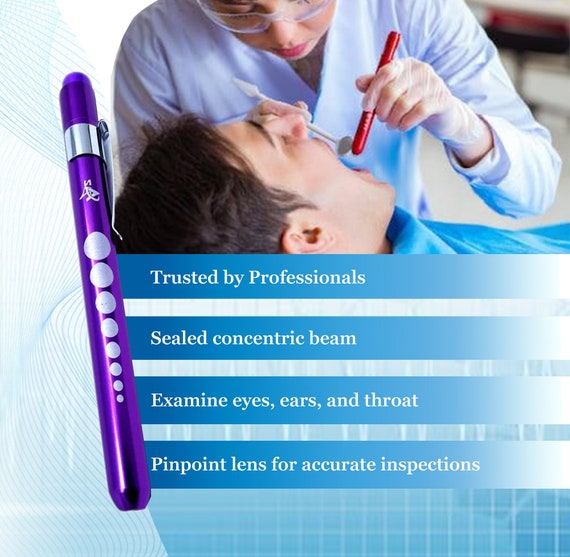 Penna Torcia Medica LED Con Pupillometro | Pronto Soccorso E Regalo Per Infermieri (rossa) - 3
