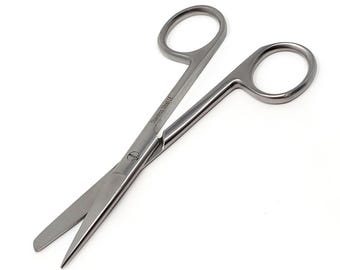 4.5" Sharp/Blunt Straight Blade Stainless Steel Scissors Sharp Shears for Office, Home, School, Workshop, Cutting Fabric Patterns Templates