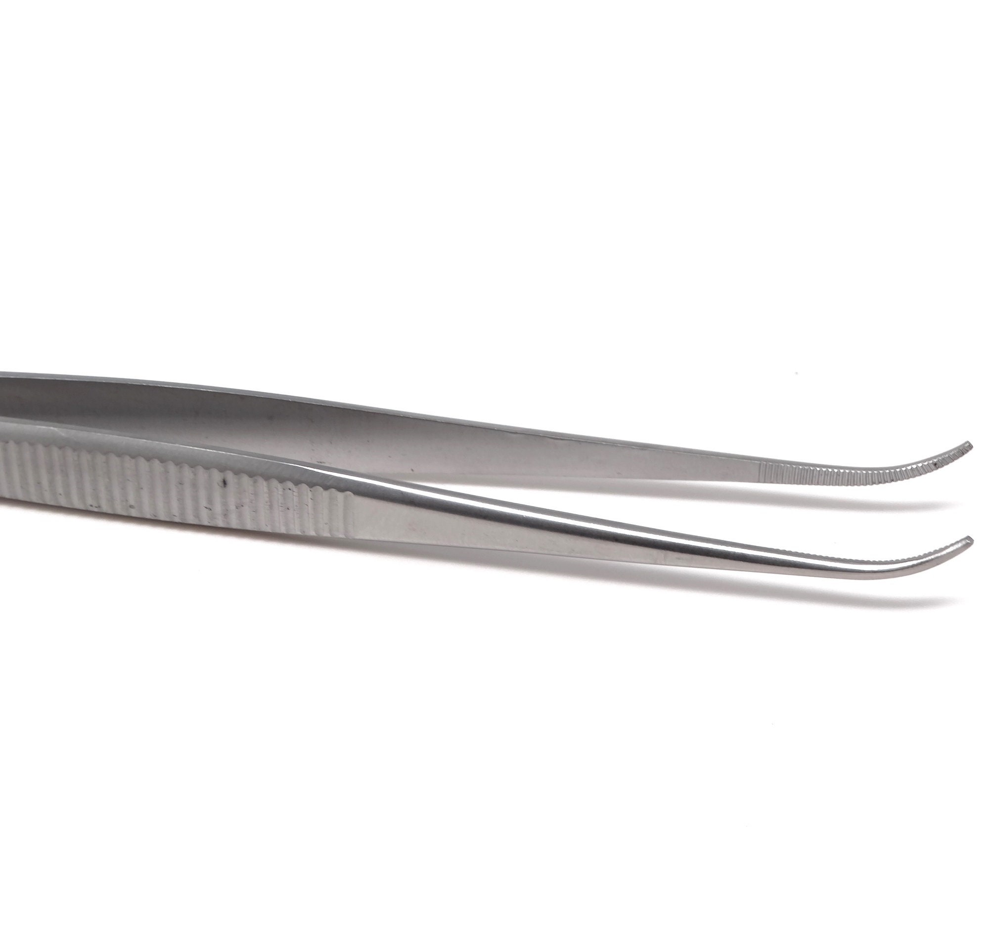 Pince à épiler anatomique Belux Surgical / Lucae forme baïonnette 14cm  acier