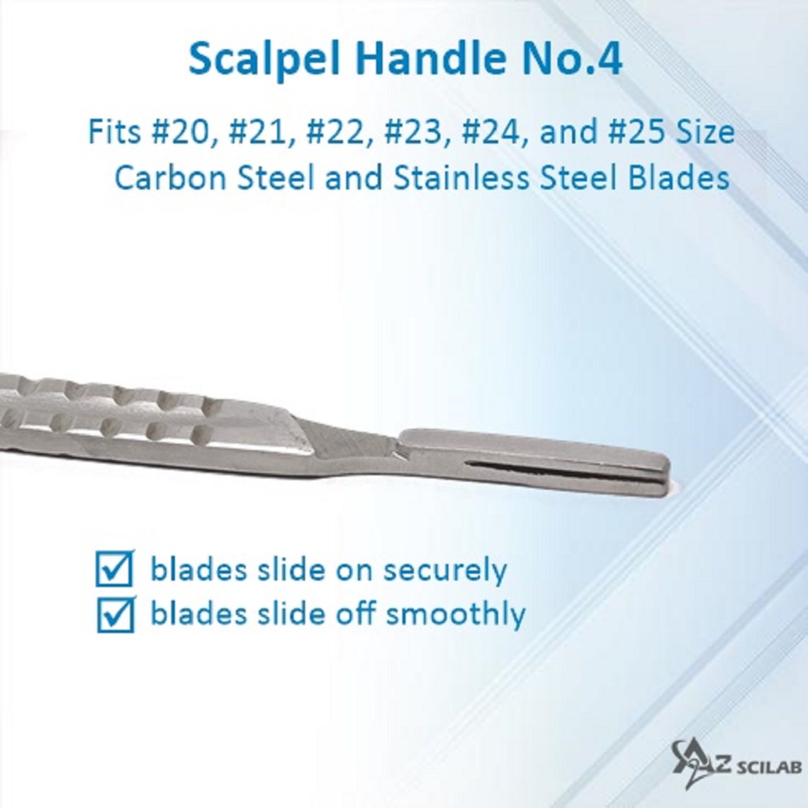 Stainless Steel Scalpel Handle No 4 Disposable Blade Holder Etsy