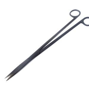Terrarium Tool Kit | 30cm Stainless Steel Terrarium Tools for Aquarium / Vivarium / Terrariums | Long Scissors | Black Fluoride Coated - 12&quot;