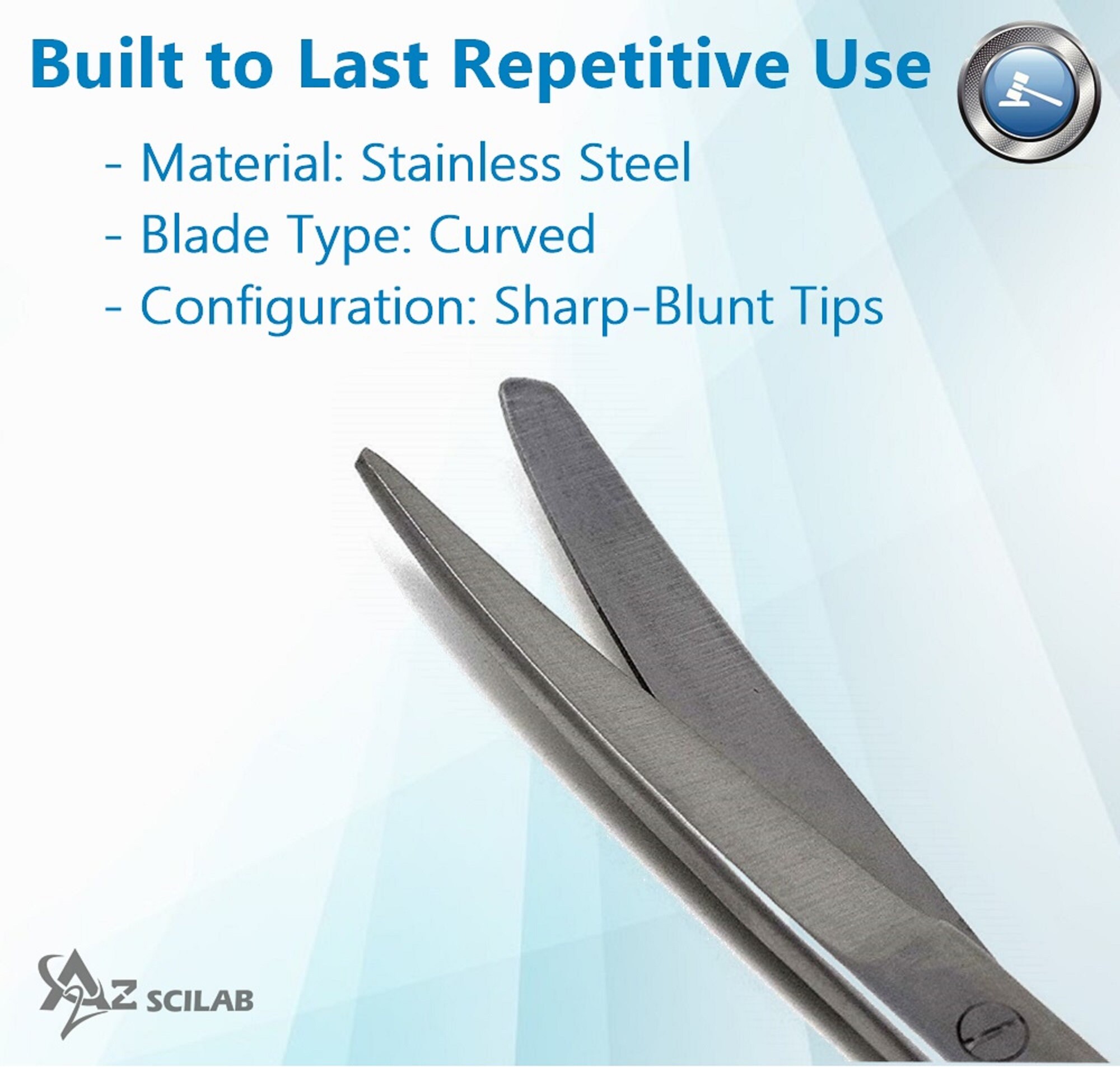 Pocket Scissors 4.5 Sharp/blunt Tips Curved Blades for Thread