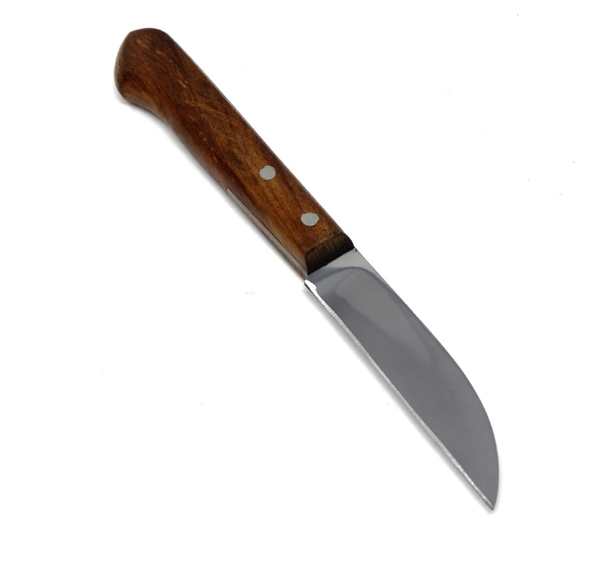 Wooden Handle Knife Stainless Steel Polished Sharp Blade Etsy Canada