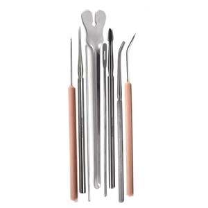 Clay Sculpting Set to Make Textures and Creative Shapes with Wax Carving Pottery Tools Shapers Polymer Modeling Felting Kneading - 8 Pcs