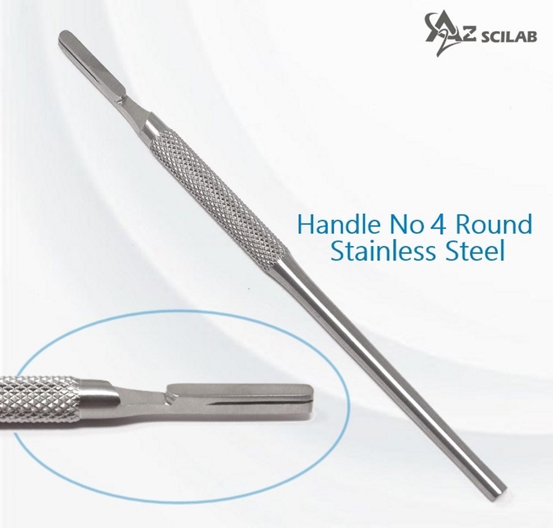 No.4 Round Scalpel Handle Stainless Steel fits Size 2025 Etsy