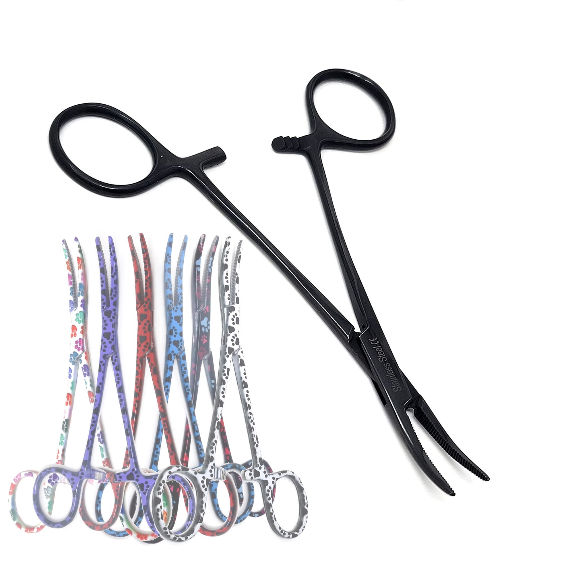 thumbnail image 2 of 10-Pack Curved Hemostat Forceps – Locking Clamps, Stainless Steel, Kelly Forceps, General Surgery Grade 2 of 6