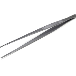 Stainless Steel Tweezers for Acid Pickling Solution Jewellery Making Tools 8&quot; Long with Fine Serrated Tips