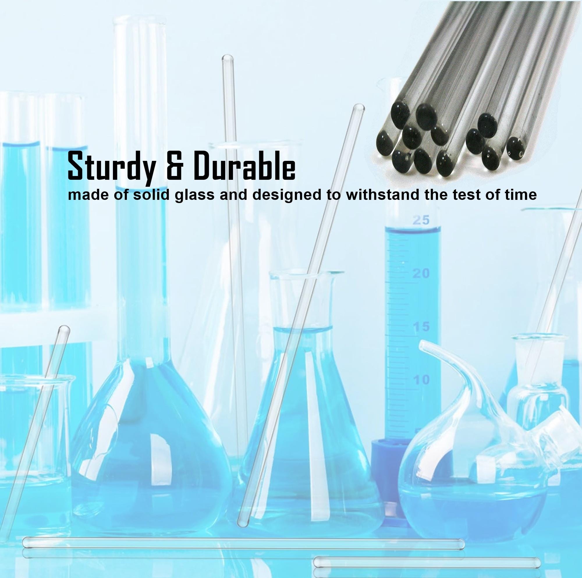 Stir Rod Science Borosilicate Glass Stirring Rods 10