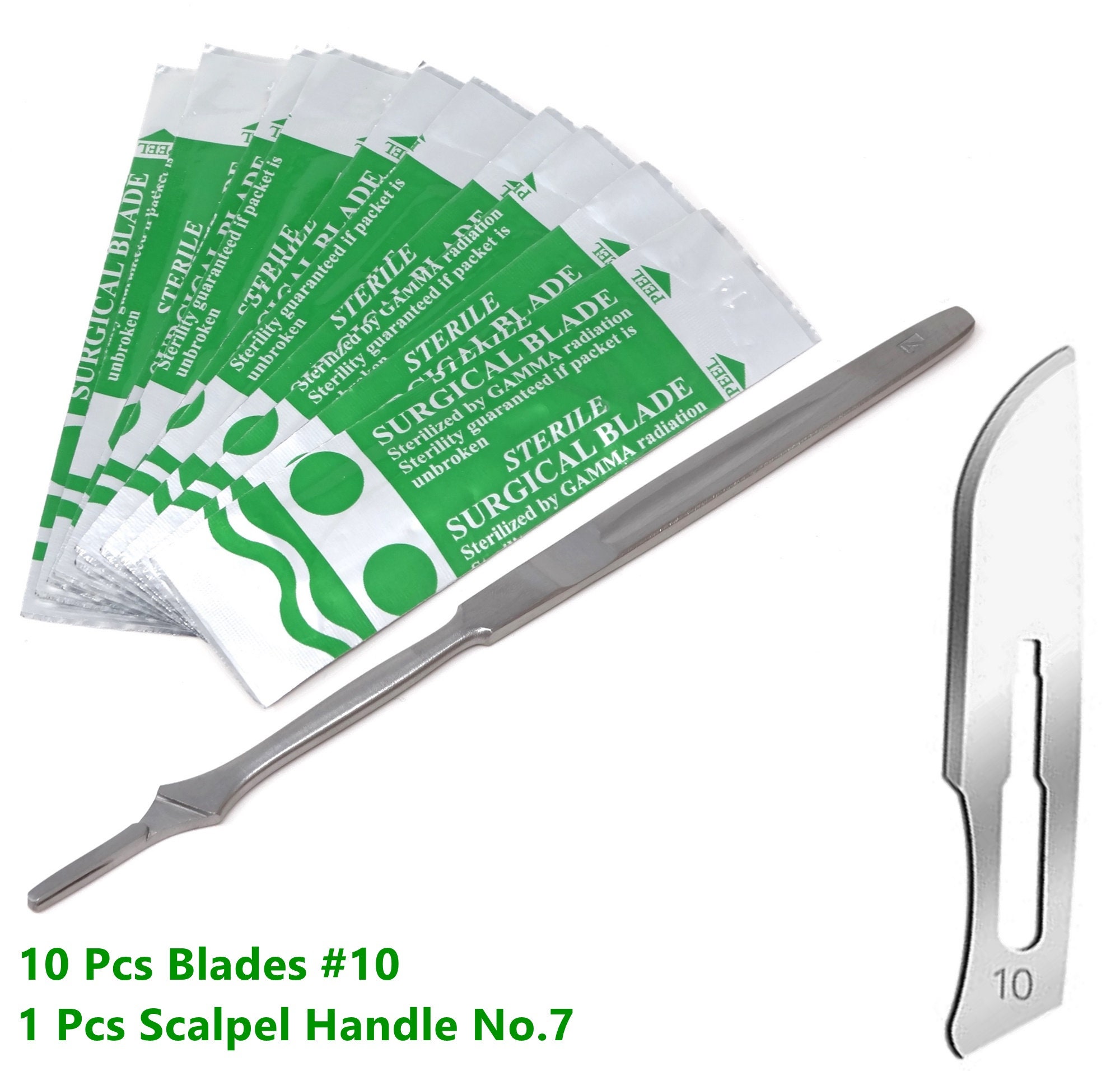  Scalpel Sterile Blades #10 10pcs Sterile Individually