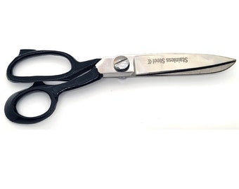 Stainless Steel Heavy Duty Black Color Handle 8'' Dress Making Tailor Scissors Fabric Cutting Sewing Scissors Cloth Cutting Scissors