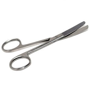 Tijeras multiusos para bordado, kit de herramientas de 4,5", hojas romas/curvas, tijeras multiusos de acero inoxidable