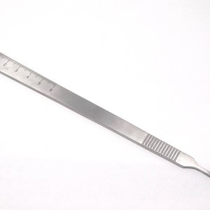 Graduated Handle No.3L Hobby Knife Metal Scalpel for DIY Arts and Crafts, Stainless Steel