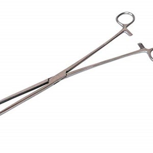 10&quot; Hemostat Forceps, Full Serrated, Straight, Stainless Steel