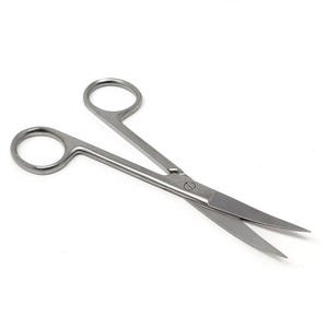Tijeras de acero inoxidable con hoja curva: punta afilada de 5,5"
