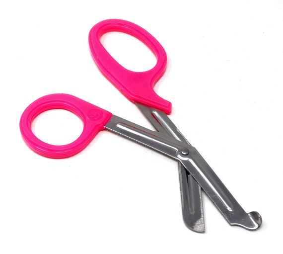 7.25 Pink Handle Stainless Steel Shears Serrated Edge Blade, Corrugated Cardboard  Cutter Prepare Corrugated Paper Embellishment Designs 