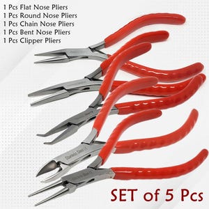 Multifunctional Hand Tools Set Jewelry Pliers 5" Stainless Steel Round Nose End Cutting Wire Pliers For Jewelry Making Handmade Accessories