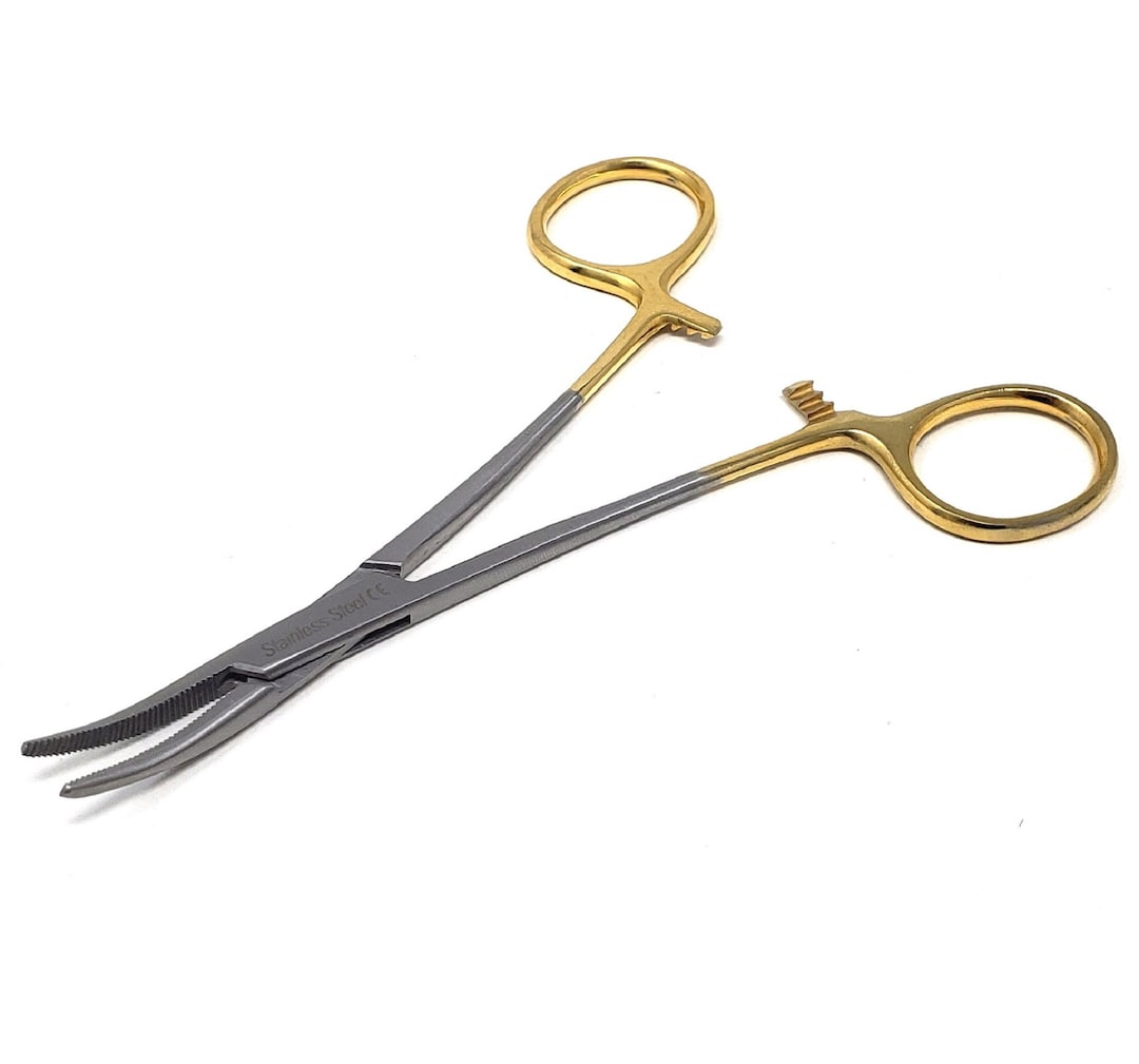 Hemostats For Fishing 10 Long Curved Hemostat Forceps Stainless
