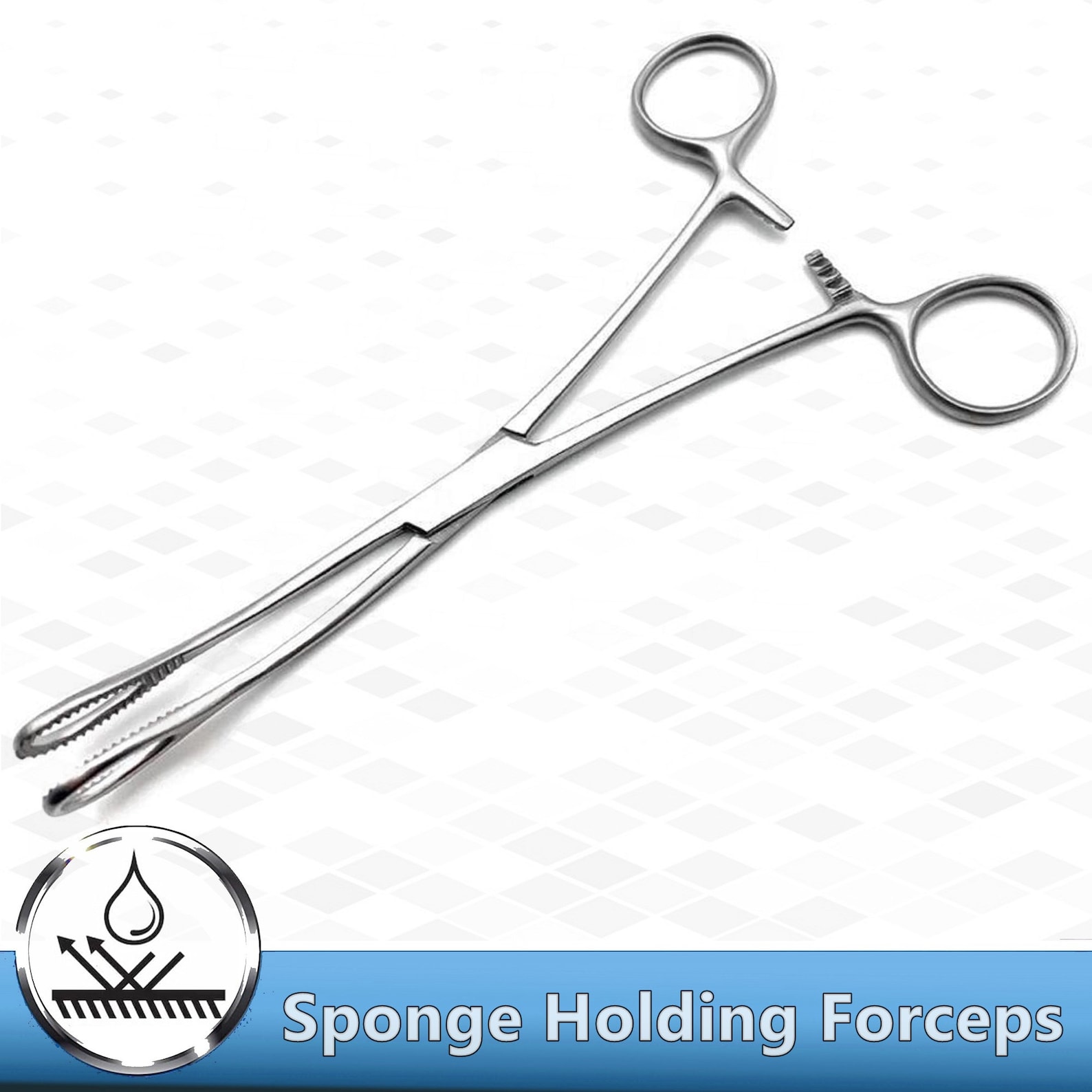 Curved 7 Sponge Holding Forceps Serrated Jaws Hemostat - Etsy