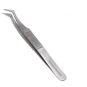 All-Purpose DIY Tweezer for At Home Repairs Pocket Purse Watch Bracelet Servicing Adjust Wristwatch Size, Stainless Steel, Ridge Handle